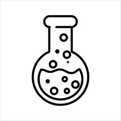 Test Tube Vector Illustration. Chemist. Laboratory. Science