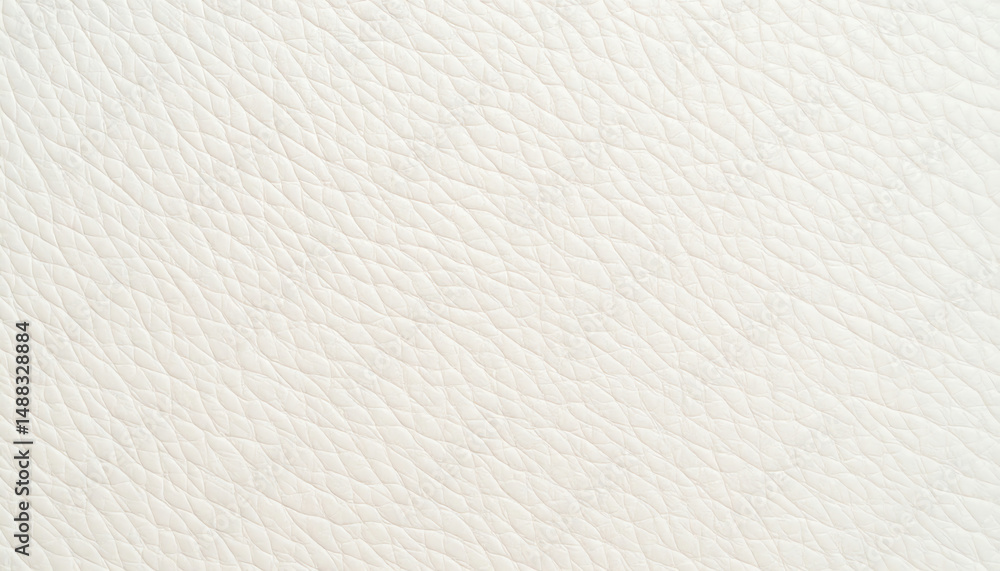 Poster textured white leather surface showcasing subtle patterns and a smooth appearance, ideal for design 