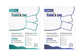 Travel Agency Adventure Tour Flyer Template

