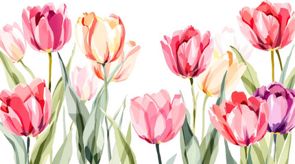 Obraz premium bouquet of pink tulips