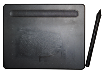 Pen mouse isolated on transparency background.