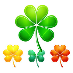 Fototapeta premium four leaf clover vector illustration