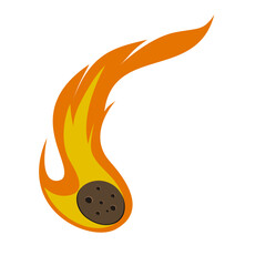 Meteorite Vector Illustration