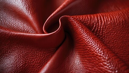 Background with red leather texture