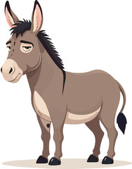 Fototapeta premium Donkey Animals Illustration and Vector
