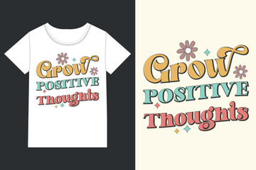 Grow positive thoughts Retro Flower, Retro quotes,
 Vintage, Retro Flower, 70s, Bloom, Flower, Rainbow,
 Groovy, Hippy, Quote, Positive Quote, Inspiration