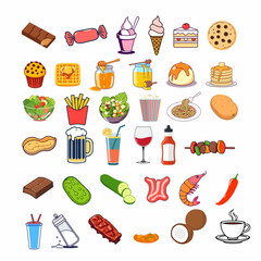 food and drinks icons