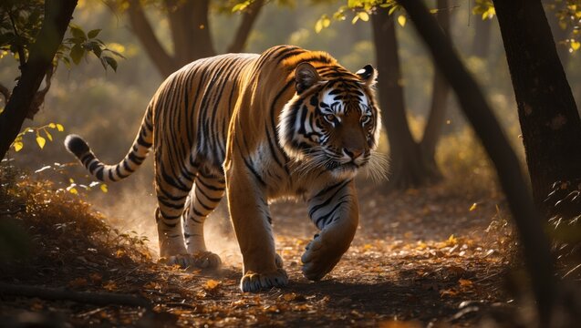 Choti Paro the Tigress Traversing the Jungle