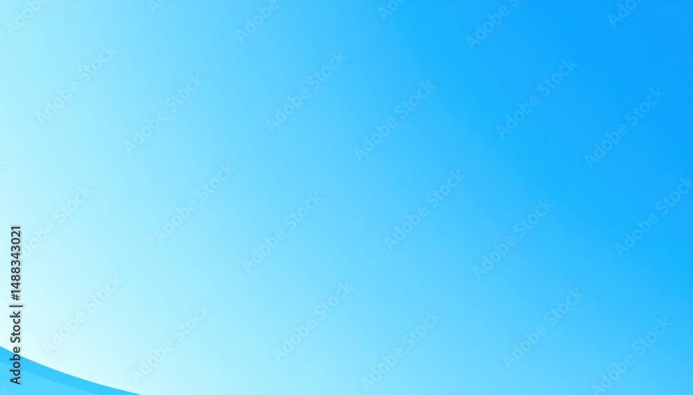 Poster sky blue gradient background abstract design digital art smooth texture minimalist concept for creat