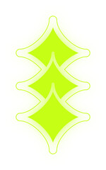 Fototapeta premium Y2k shape element