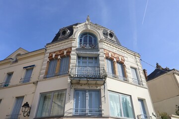 Bâtiment typique, vue de l'extérieur, ville de Dreux, département de l'Eure et Loir, France