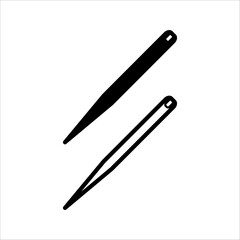 Sewing Needle icon set vector