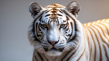 Fototapeta premium Portrait of a white tiger
