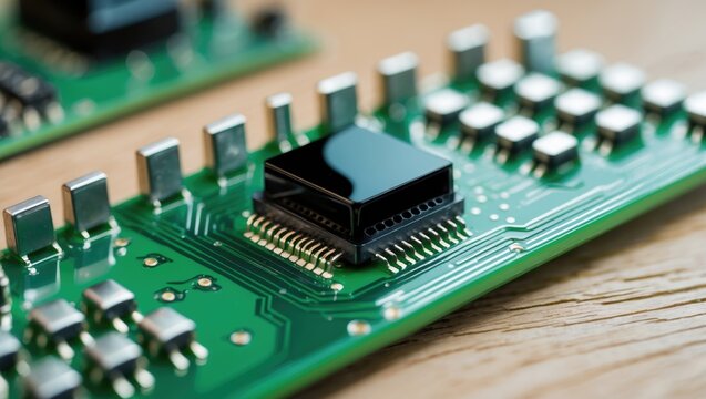 Black glop top epoxy resin applied to circuit