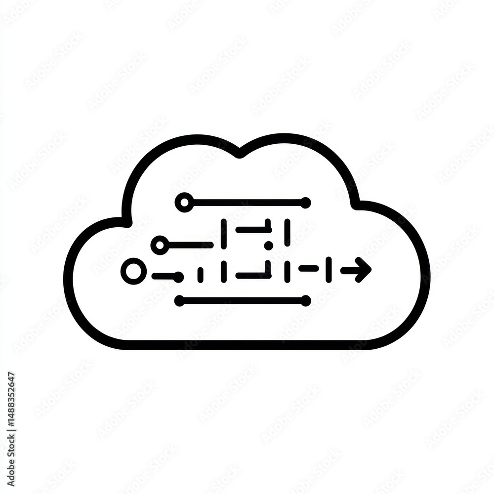 Poster cloud computing data flow diagram