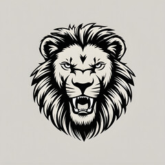 Obraz premium logo lion vector illustration