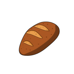 loaf of bread with transparent background | Hand drawing 