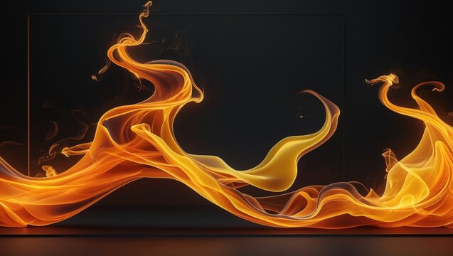 Flame Detached from Background