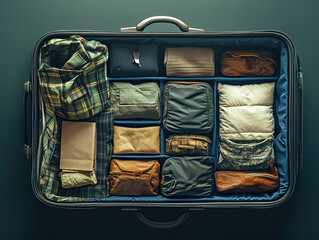 Organized Suitcase for Efficient Travel