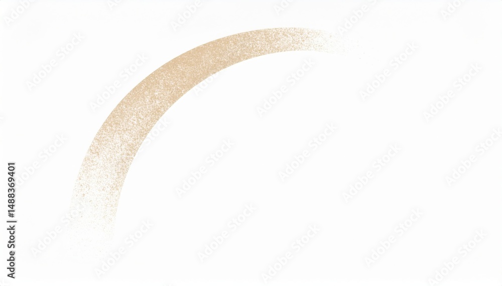 Poster dynamic abstract crescent shape minimalist art style white background contemporary design modern vie