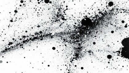 Black ink splatter abstract background texture