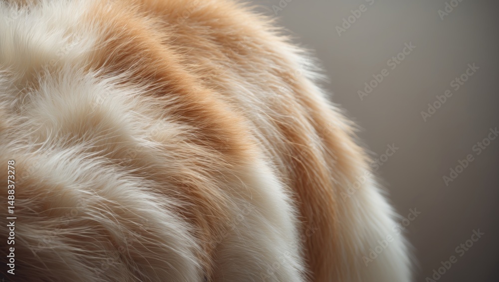 Poster background of fur with an abstract texture.
