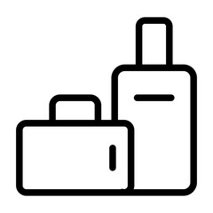 suitcase line icon