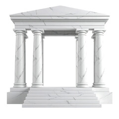 Obraz premium Elegant Marble Temple with Columns