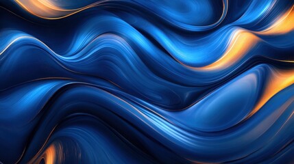 Obraz premium Abstract flowing liquid waves