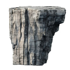 Cliff edge, isolated on a transparent background Png file format