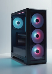 PC case, gaming rig, RGB fans, tech, custom build, gaming hardw