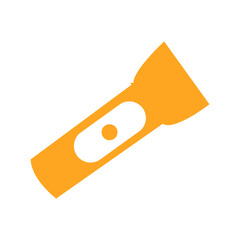 vector illustration of an orange light