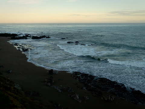 First Light on Moonstone Beach: South Coast View at Daybreak