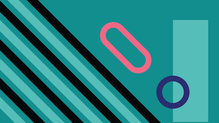 Diagonal Abstract Design With Geometric Background