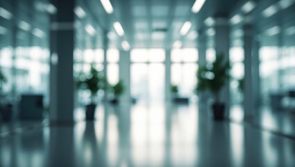 Fuzzy image of an unoccupied lobby. Indistinct photo. Backdrop.
