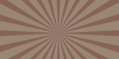 abstract background,  Sunburst background with brown sun ray .