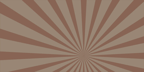 abstract background,  Sunburst background with brown sun ray .