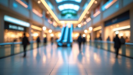 Fototapeta premium Blurred Image of a Shopping Mall or Department Store for Abstract Background