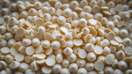 Texture-rich background with chocolate, caramel, and cookie chips for indulgent desserts