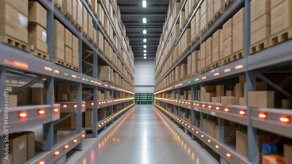 Poster warehouse logistics optimization with automated guided vehicles