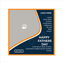 happy father's day stories web social media post template