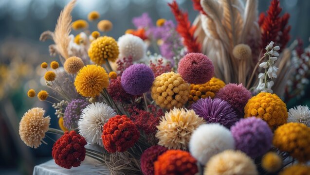 Lithuanian Easter palm, or verbos, traditionally sold at spring market
