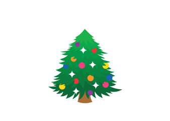 christmas tree evergreen pine fir vector emoji illustration symbol sign icon xmas 