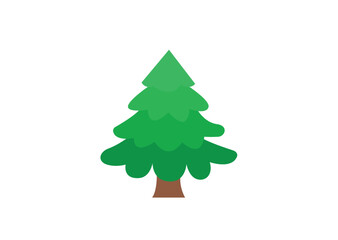 christmas tree evergreen pine fir vector emoji illustration symbol sign icon xmas 