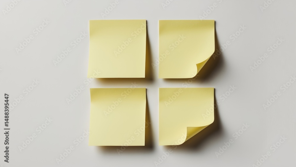 Poster isolated memo stick on a white background