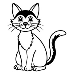 vector illustration of a cat
