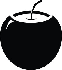 green apple with water drop