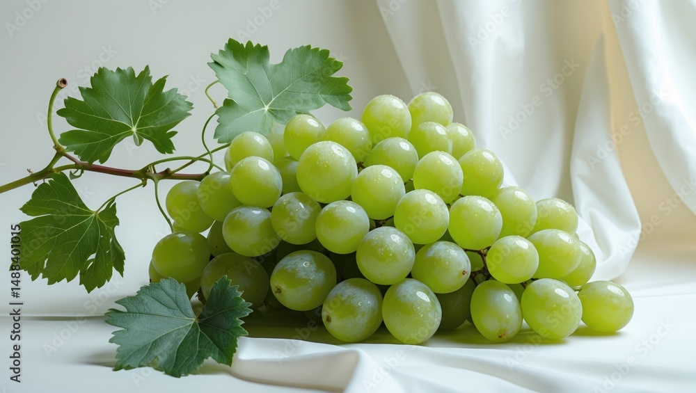 Poster background featuring isolated grapes