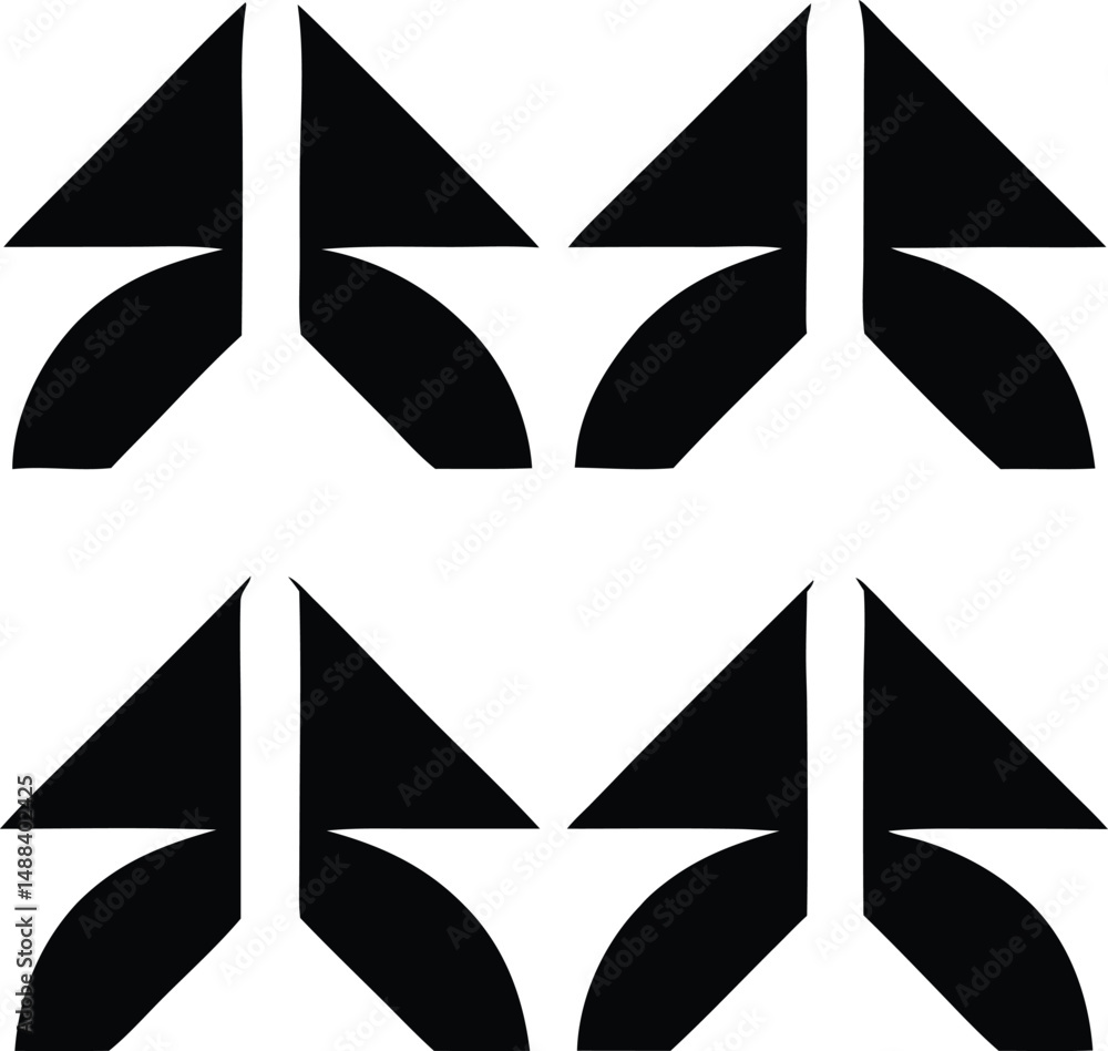 Poster set of black upward pointing arrow silhouettes with transparency for design projects