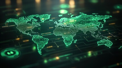 Global data network map